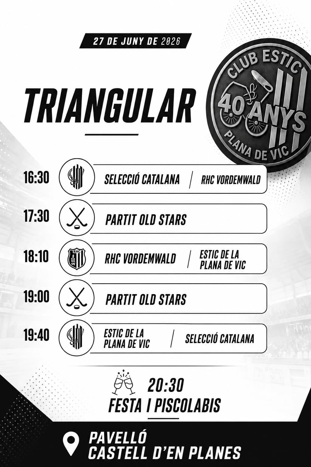 Triangular Club Estic Plana de Vic 40 anys